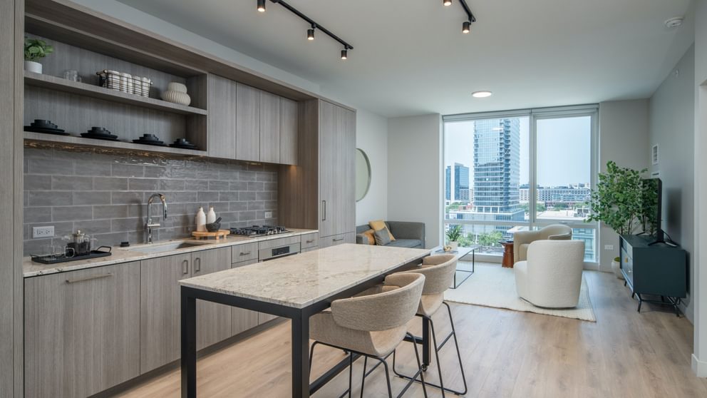 868 N Wells Kitchen Living Space 2