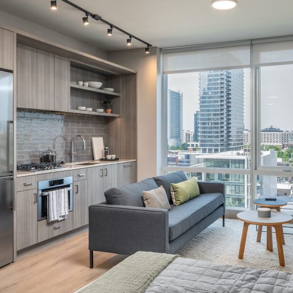 868 N Wells Studio Living Space